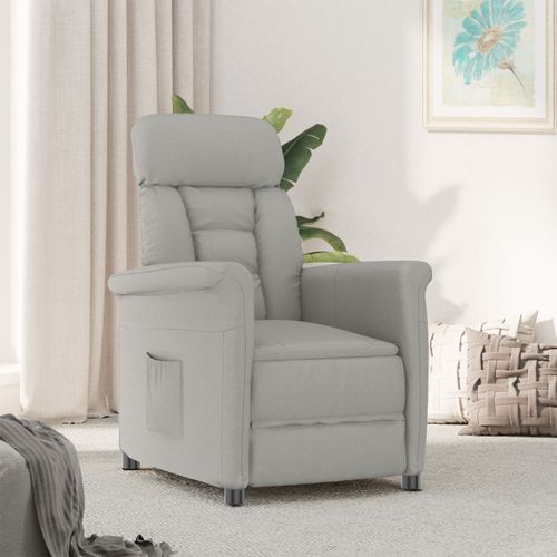 Vidaxl Fauteuil Inclinable Gris Clair