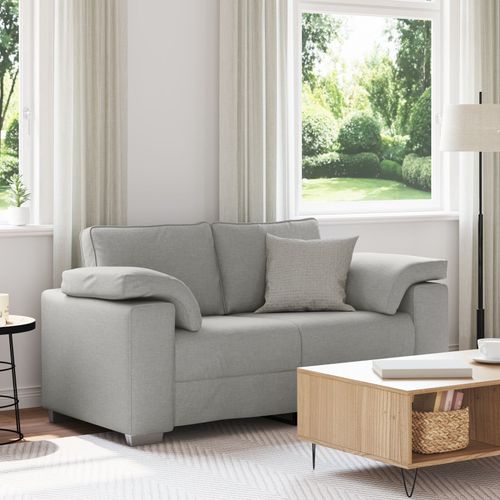 Canapé Loveseat Vidaxl Gris Nuage 120 Cm En Tissu