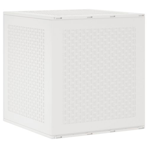 Coffre De Rangement De Jardin Vidaxl Blanc 55x53x57 Cm Pp