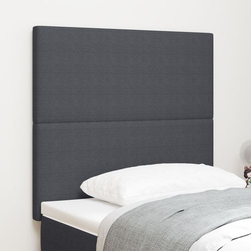 Tête De Lit Vidaxl Design Simple Gris Foncé 100 Cm En Tissu Velours Côtelé