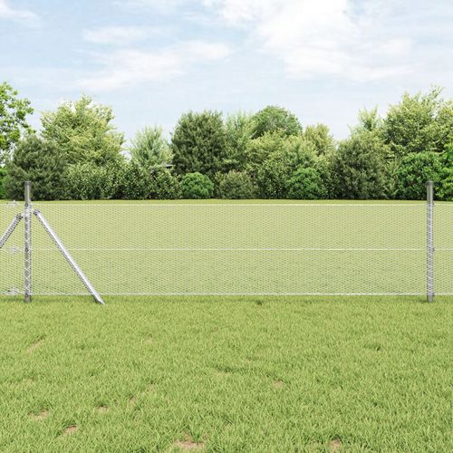Vidaxl Clôture Hexagonale Acier Galvanisé 10000 X 0.05 X 40 Cm Robuste