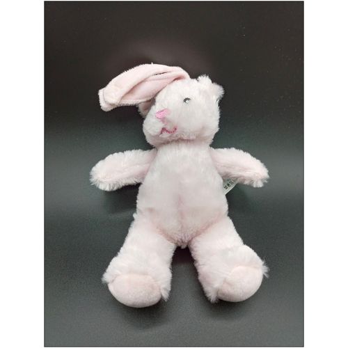 Petit Doudou Ours Rose - Logitoys - Ouatoo Soft - Grelot - Accroche Poussette/Tétine - Env. 20cm