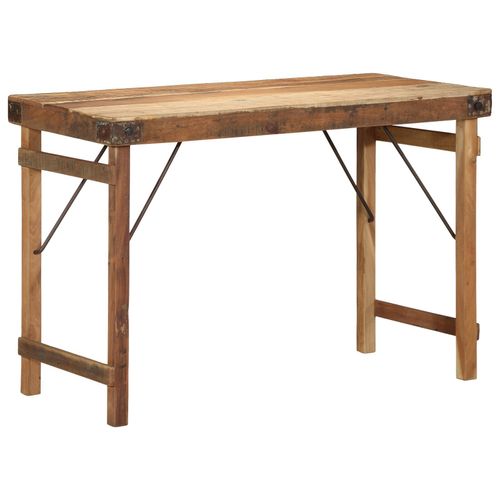 Table De Salle À Manger Vidaxl 110x55x76 Cm En Bois Massif De Récupération