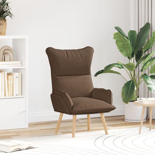 Chaise Relaxante Vidaxl En Tissu Marron
