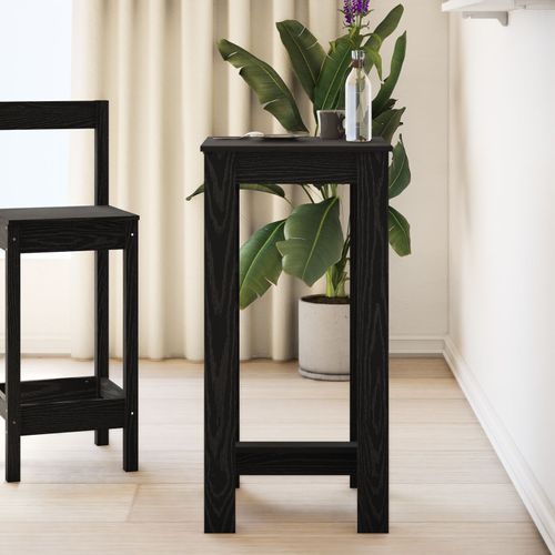 Table Haute Vidaxl Chêne Noir En Bois D'ingénierie 51x50x103,5 Cm