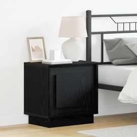 Tables De Chevet Vidaxl Chêne Noir Bois D'ingénierie 44 X 34.5 X 45 Cm