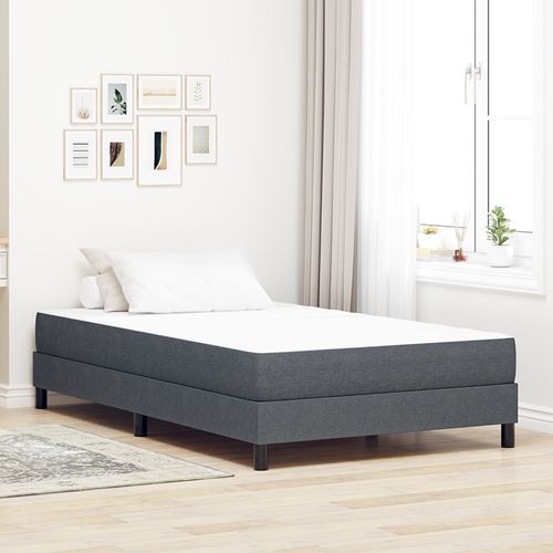 Matelas à ressorts ensachés vidaXL - Gris foncé, Moyen, 120x190x20 cm, Tissu