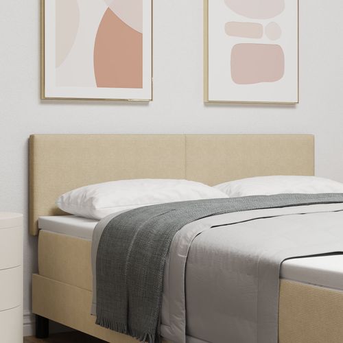 Tête De Lit Led Design Simple Vert Clair Et Gris 72 Cm En Velours Côtelé