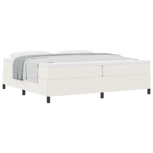Vidaxl Cadre De Lit Crème 200x200 Cm En Tissu Côtelé