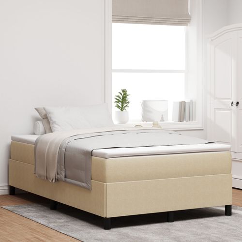 Vidaxl Cadre De Lit Vert Clair Gris 120x190 Cm Tissu En Velours Côtelé
