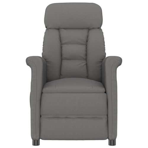 Fauteuil De Massage Vidaxl En Tissu Microfibre Gris Foncé