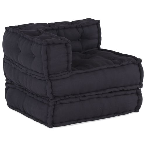 Vidaxl Poufs Modulaires 2 Pcs Tissu Anthracite