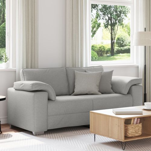Canapé Loveseat Vidaxl Gris Nuage 140 Cm En Tissu