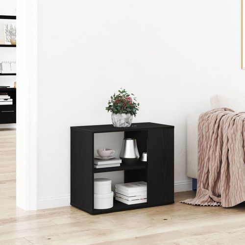 Buffet Vidaxl Noir En Chêne 60x30x50 Cm En Bois Composite