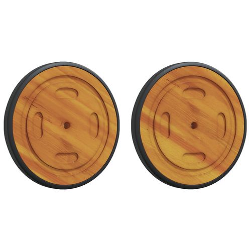 Roues De Rechange Pour Transat Vidaxl 2 Pièces 20,5 Cm En Bois D'acacia