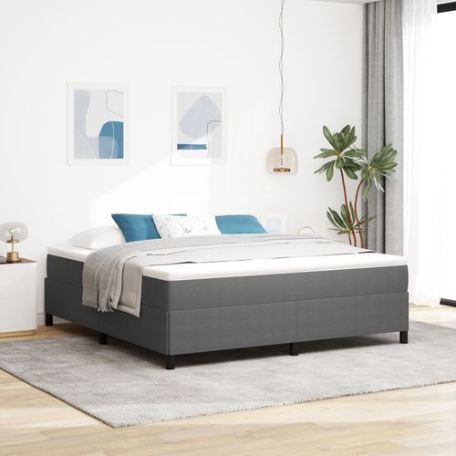 Vidaxl Cadre De Lit Gris Clair 180x200 Cm En Tissu Côtelé