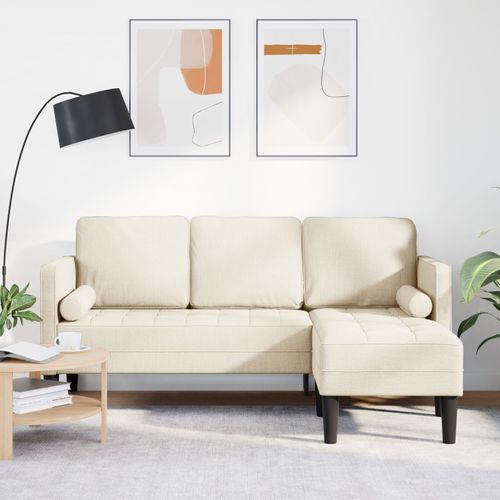 Canapé D'angle En Lin 3 Places Vidaxl 160 Cm