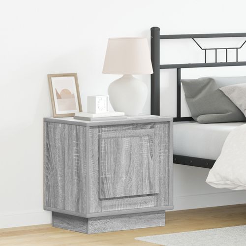 Tables De Chevet Vidaxl Gris Sonoma Bois D'ingénierie 44 X 34,5 X 45 Cm
