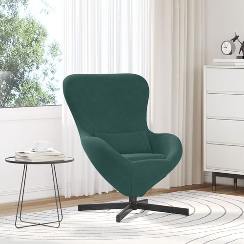 Fauteuil ?Uf Vidaxl En Velours Vert Foncé