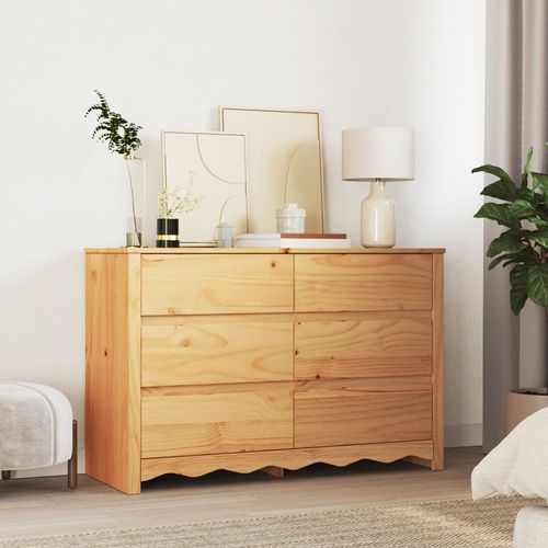 Commode Vidaxl """"Drammen"""" 111x43x73,5 Cm Bois De Pin Massif