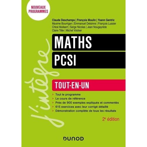 Maths Pcsi - Tout-En-Un