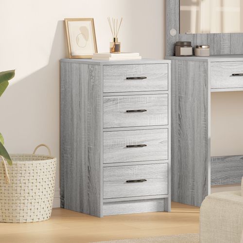 Meuble De Rangement Vidaxl Gris Sonoma 40x41x75 Cm En Bois D'ingénierie