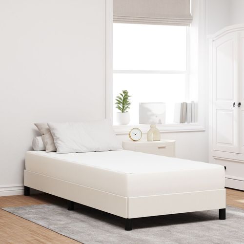 Matelas à ressorts ensachés vidaXL Crème Moyenne 100x200x20 cm Tissu