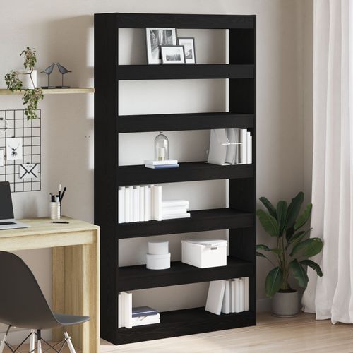 Vidaxl Bibliothèque Chêne Noir Bois D'ingénierie 100 X 30 X 198 Cm
