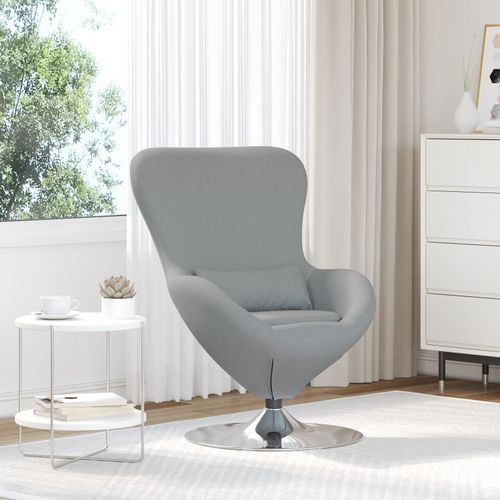 Fauteuil ?Uf Vidaxl En Tissu Gris Clair