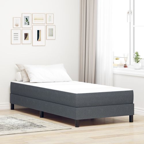 Matelas à ressorts ensachés vidaXL gris foncé Medium 90x200x20 cm en tissu