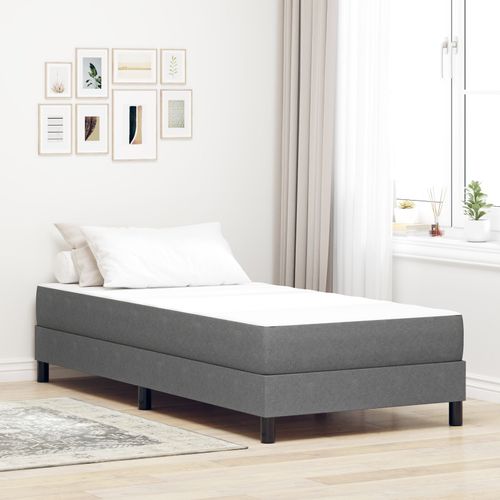 Matelas à ressorts ensachés vidaXL Gris clair Médium 100x200x20 cm Tissu
