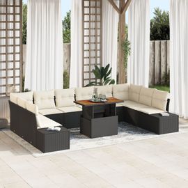 Ensemble De Canapés De Jardin Vidaxl 11 Pièces Beige Aluminium