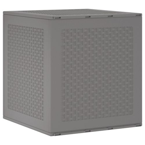 Coffre De Rangement Jardin Vidaxl Gris Clair 55x53x57 Cm Pp
