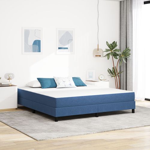 Matelas à ressorts ensachés vidaXL Bleu Medium 180x200x20 cm en tissu
