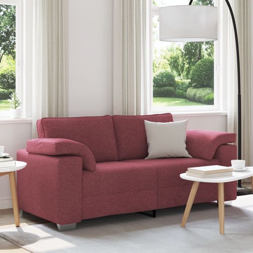 Canapé Vidaxl Rouge Vent Tissu, Bois Standard Canapé Rectangulaire