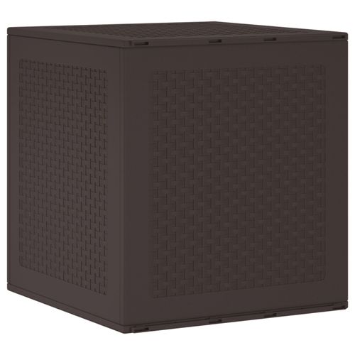Coffre De Rangement Jardin Vidaxl Marron 55x53x57 Cm Pp