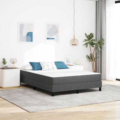 Matelas à ressorts ensachés vidaXL Gris foncé Moyen 160x200x20 cm Tissu