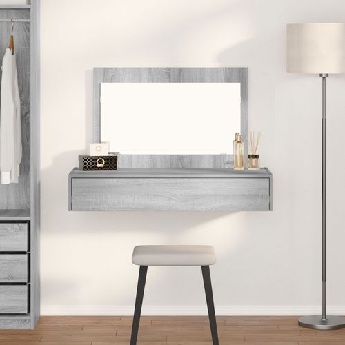 Table De Maquillage Murale Vidaxl Gris Sonoma 100x40x70 Cm