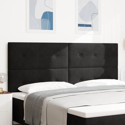 Tête De Lit Led Vidaxl Noire 100 Cm En Velours
