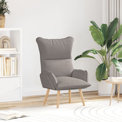 Fauteuil Relaxant En Tissu Taupe Vidaxl
