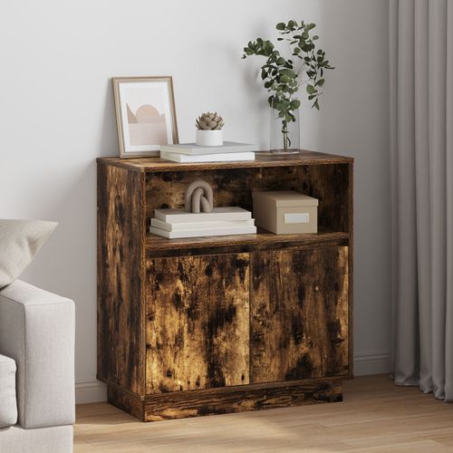Vidaxl Buffets & Meubles De Rangement Chêne Fumé Bois D'ingénierie Moyen