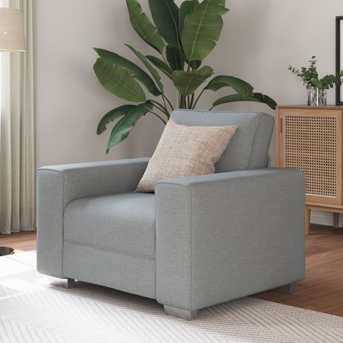 Fauteuil Vidaxl Gris Clair 59 Cm En Tissu