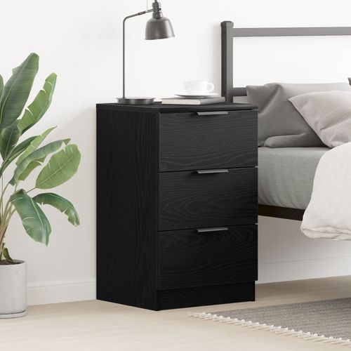 Table De Chevet En Chêne Noir Vidaxl - 40x65x65 Cm