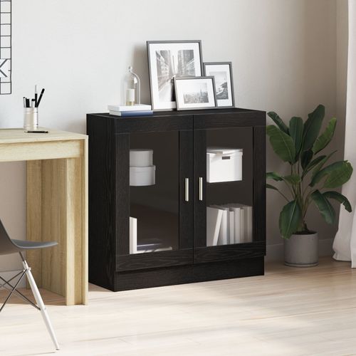 Bibliothèque Vidaxl Chêne Noir 82,5x30,5x80 Cm En Bois D'ingénierie