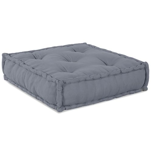 Pouf Modulable 4 Places Convertible En Tissu Gris Vidaxl