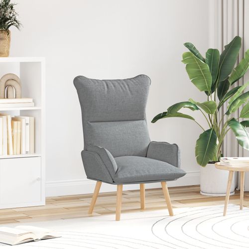 Chaise Relaxante Vidaxl En Tissu Gris Clair