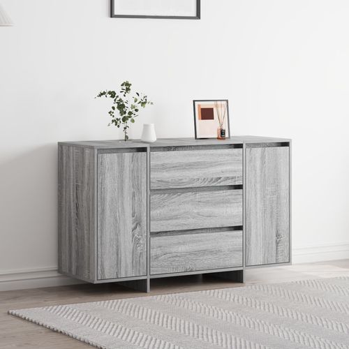 Buffet Vidaxl Gris Sonoma Bois D'ingénierie Buffet Rectangulaire