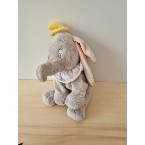 Doudou Peluche Éléphant Gris Dumbo Disney