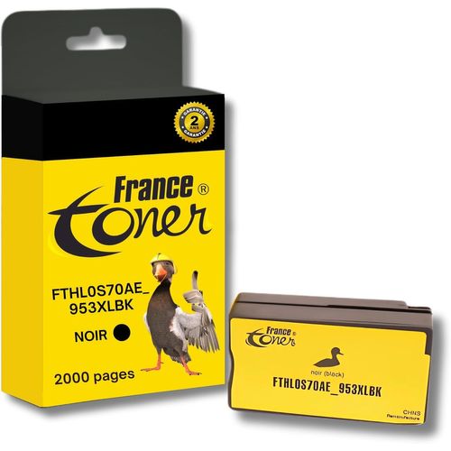 SHILIU-Cartouche 953XL Cartouche d'encre pour Cartouche HP 953 XL (F6U16AE) (Noir) Compatible pour HP OfficeJet Pro 8720 8730 7740 [