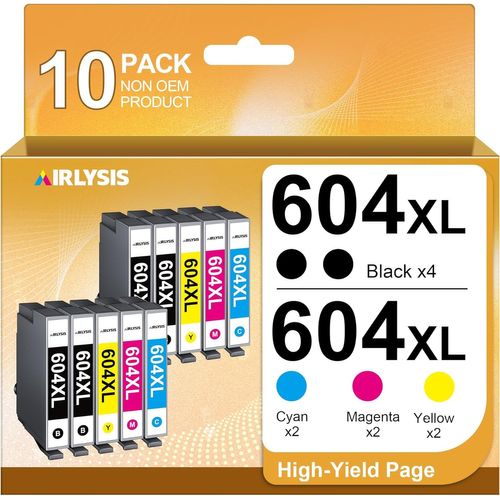 SHILIU-604XL Cartouches Compatibles pour Epson 604 pour Cartouche Epson XP 2200 pour Expression Home XP-2205 XP-3200 XP-3205 XP-420[